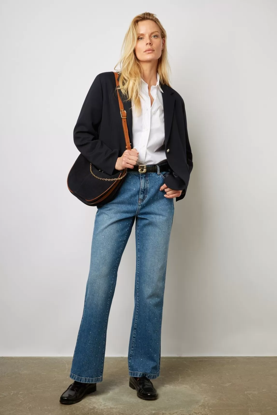 Gerard Darel Blazer A Boutons Graves Marine - Buffy Outlet