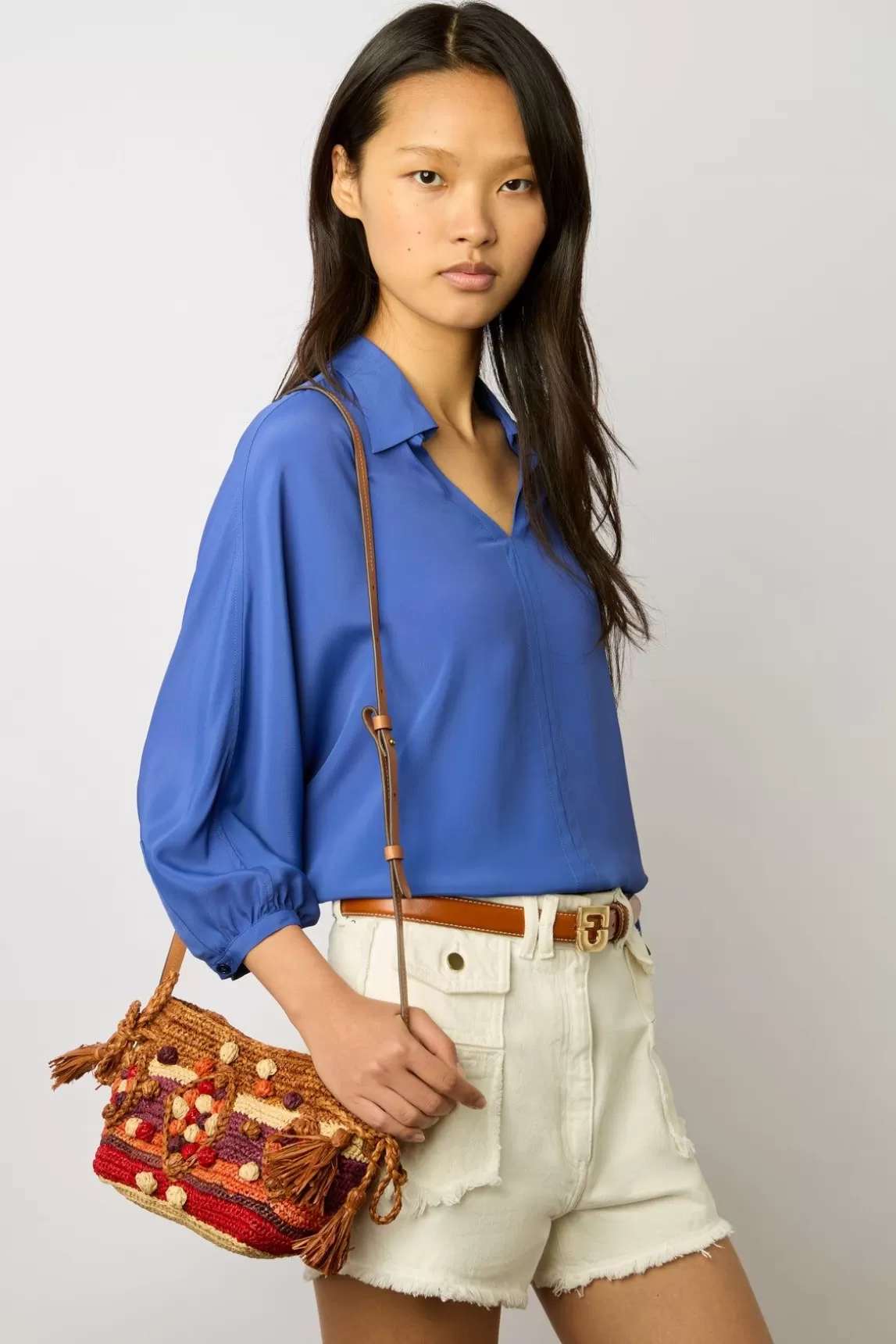 Gerard Darel Blouse Ample A Col Electrique - Amalya Cheap