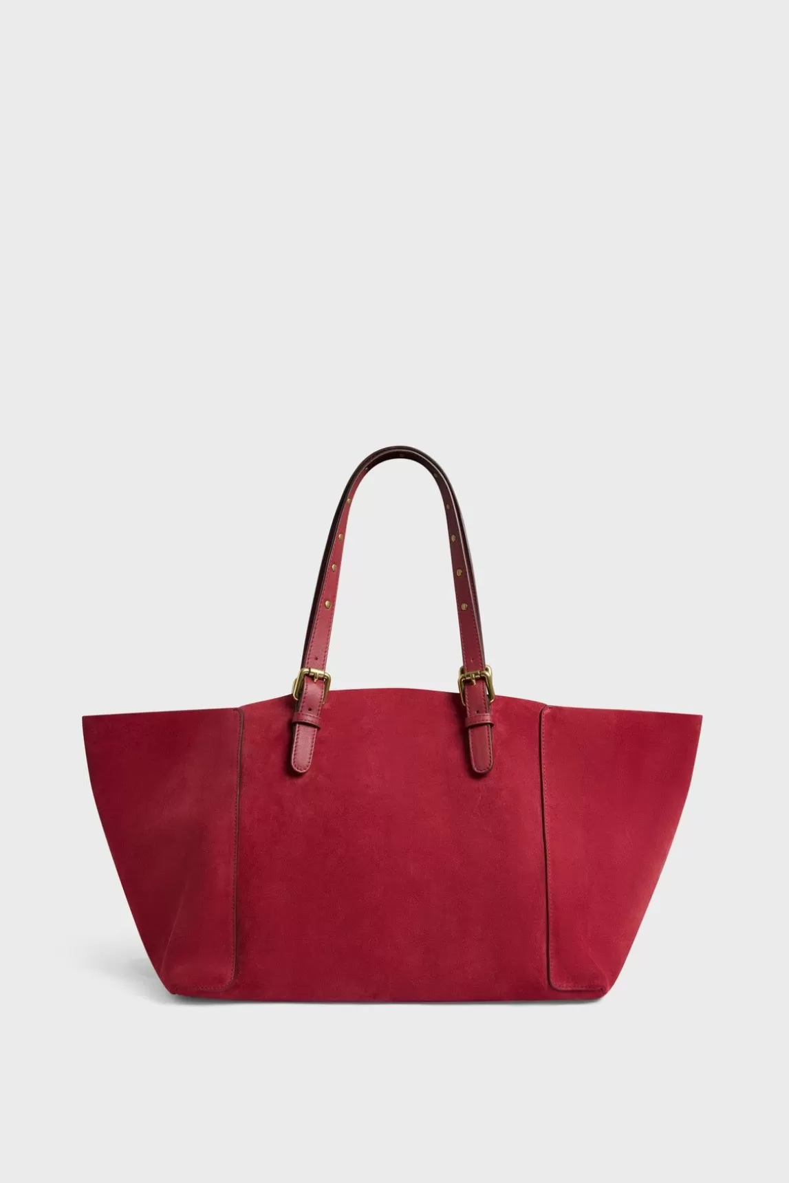 Gerard Darel Cabas En Cuir Velours Grenade - Simplebag Best