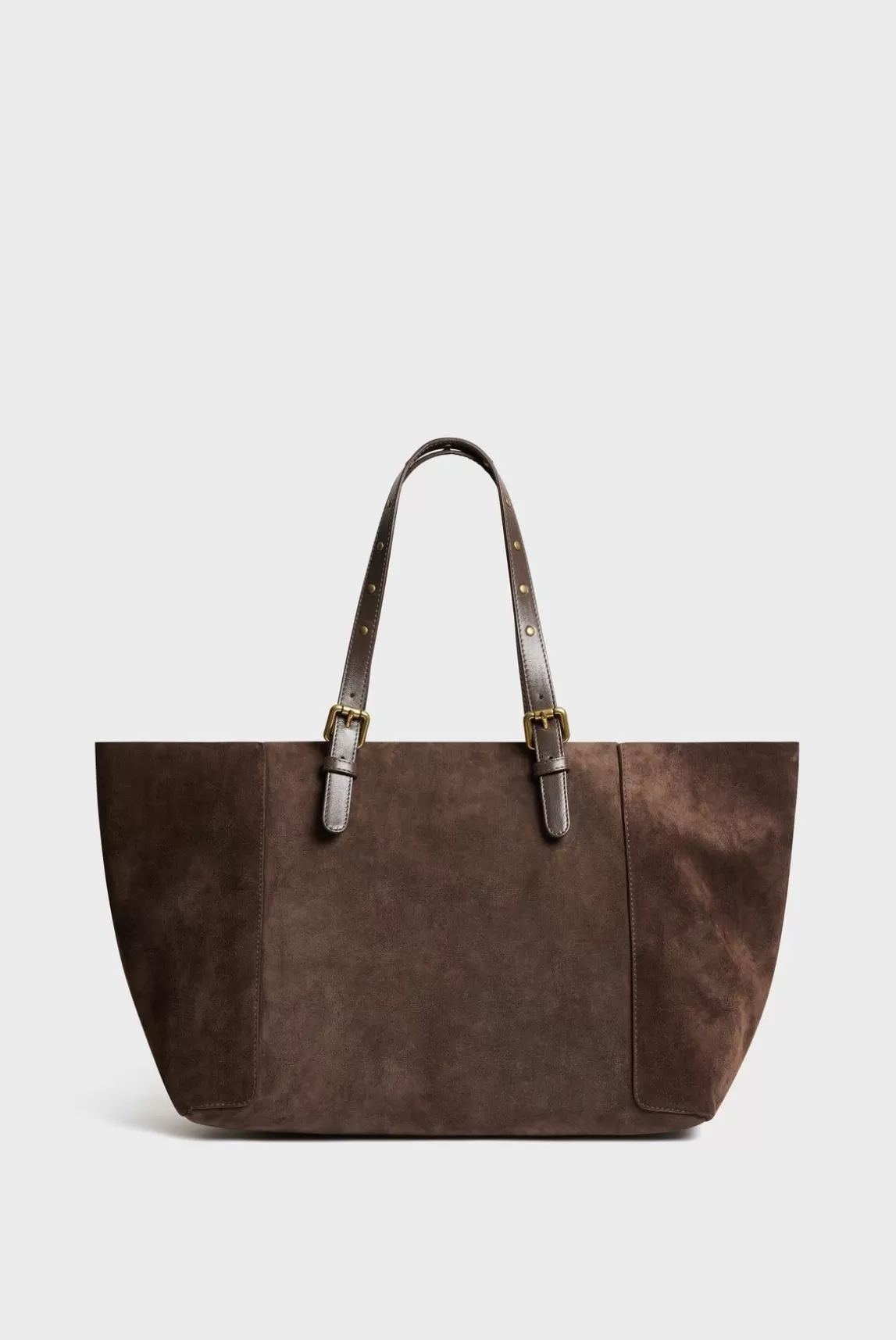 Gerard Darel Cabas En Cuir Velours Interieur Metallise - Simple Bag Best Sale