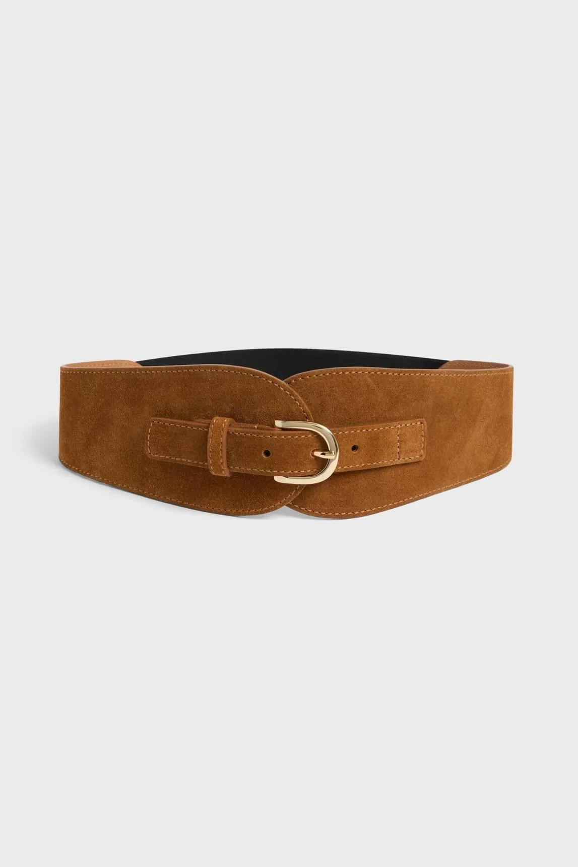 Gerard Darel Ceinture Corset Cuir Velours Tabac - Olympe Best Sale