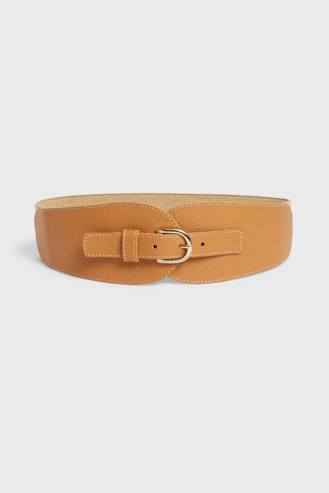 Gerard Darel Ceinture Corset En Cuir Femme Camel Olympe Discount
