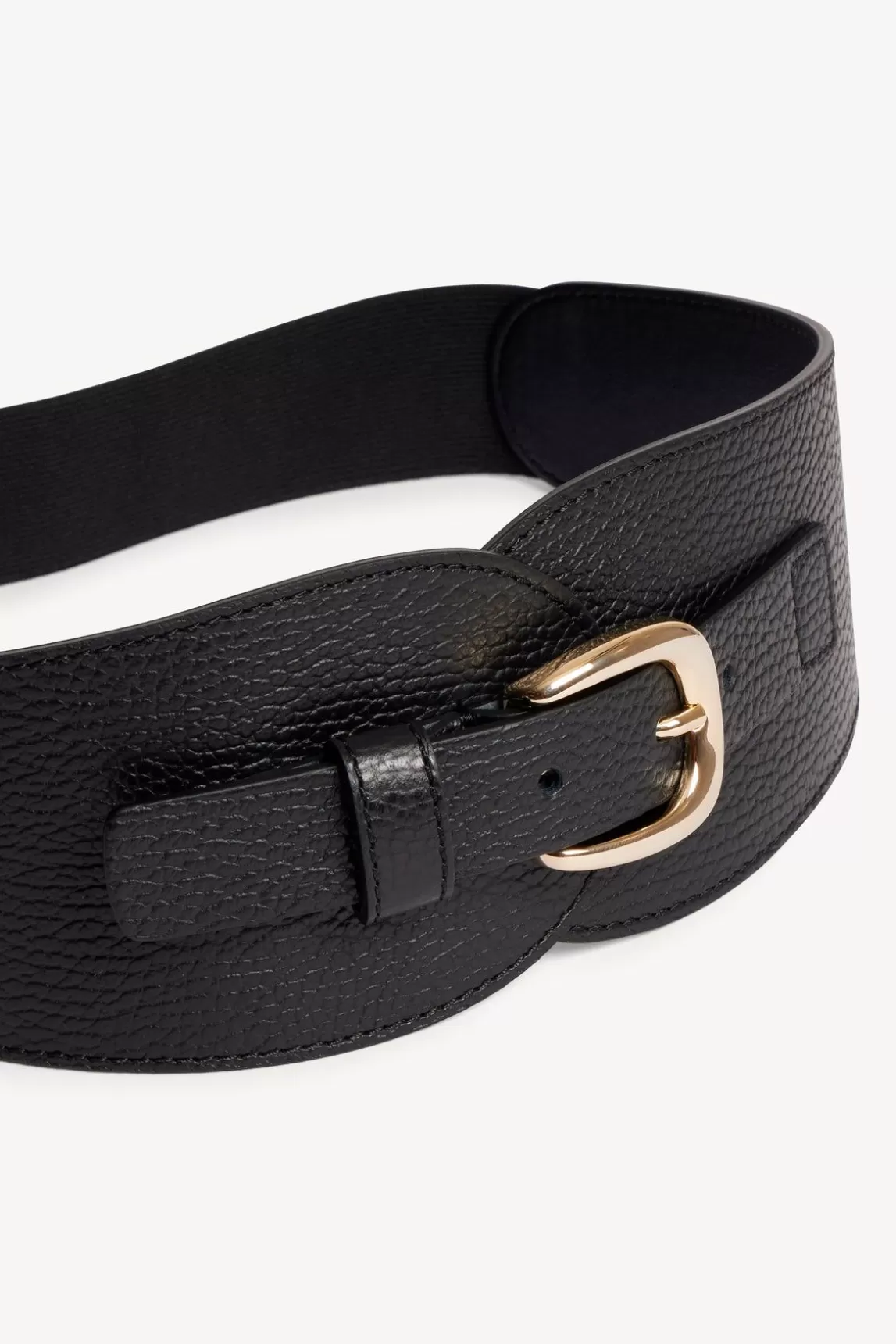 Gerard Darel Ceinture Corset En Cuir Velours Noir - Olympe Hot