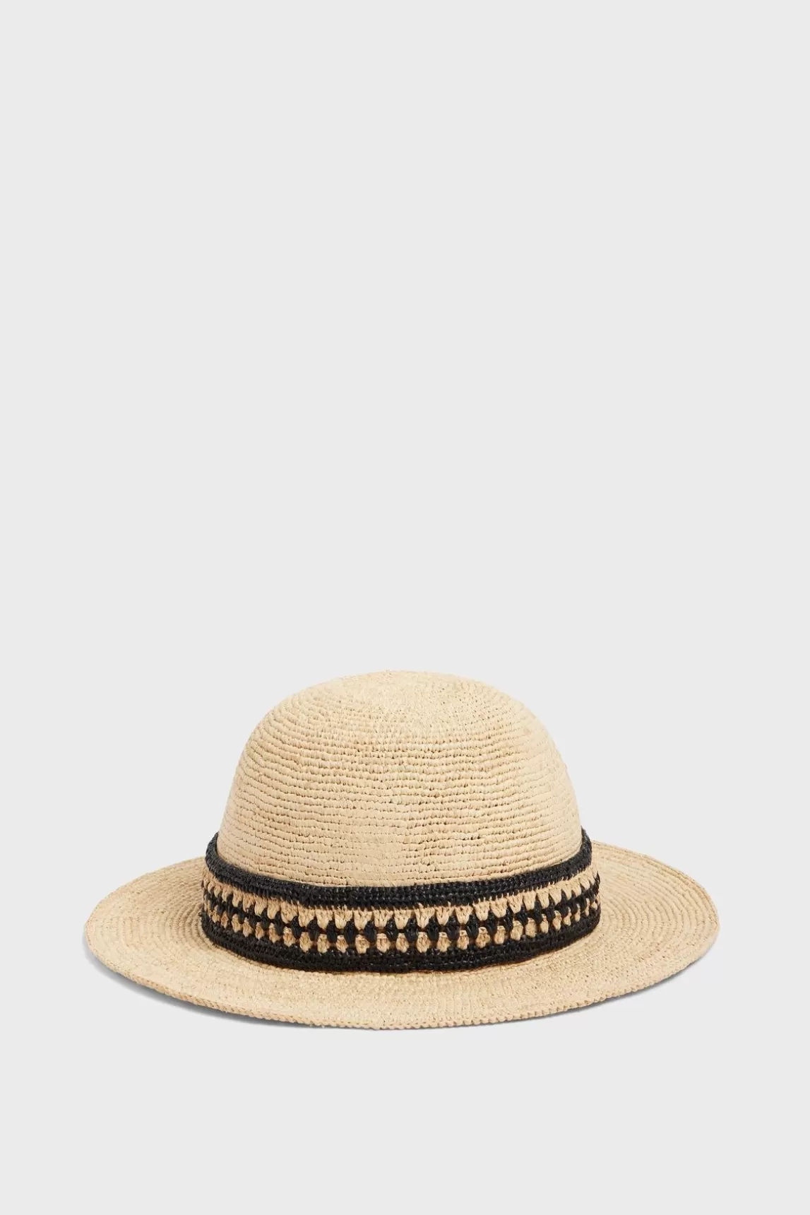 Gerard Darel Chapeau En Raphia Avec Bande Bicolore - Elya Hot