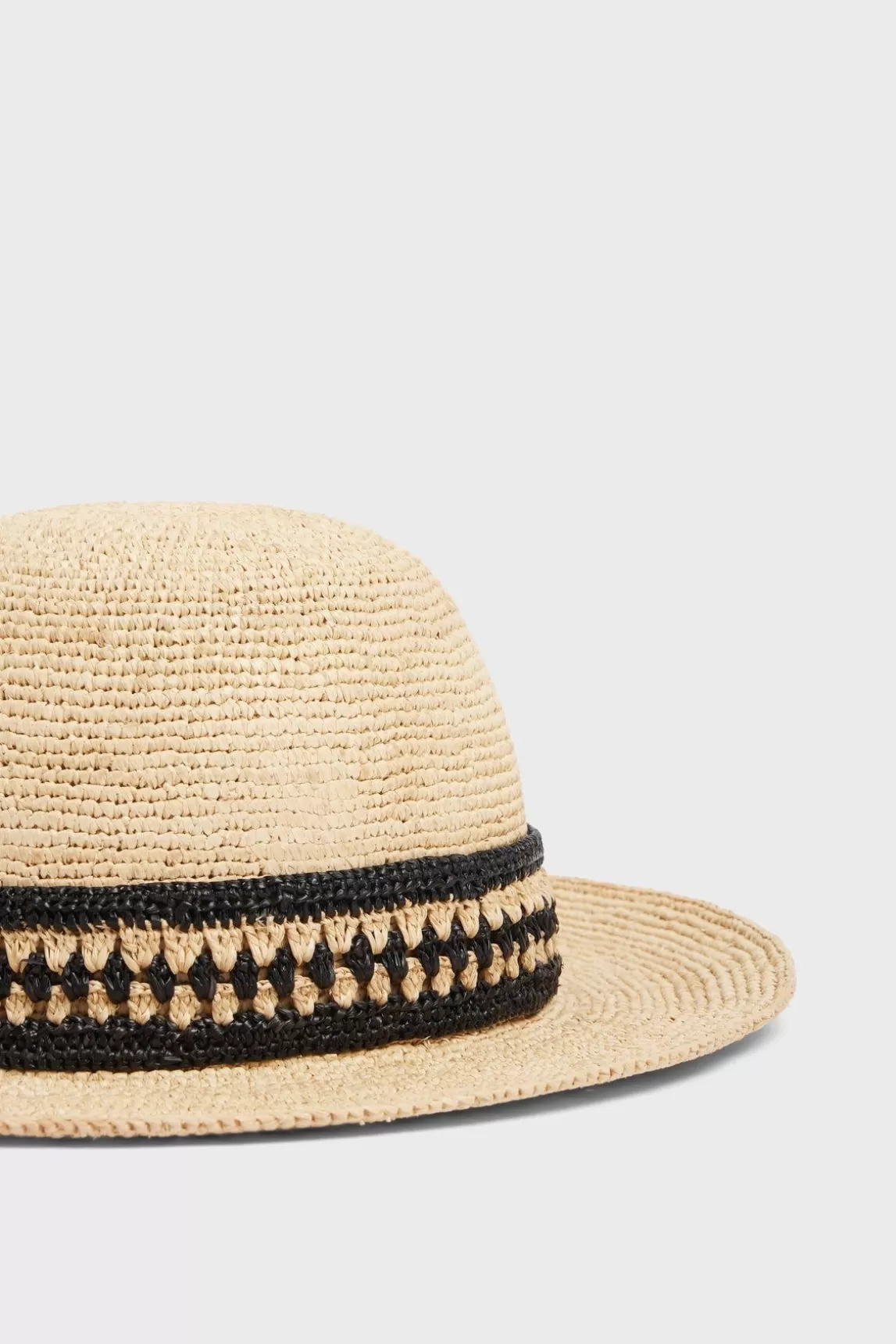 Gerard Darel Chapeau En Raphia Avec Bande Bicolore - Elya Hot