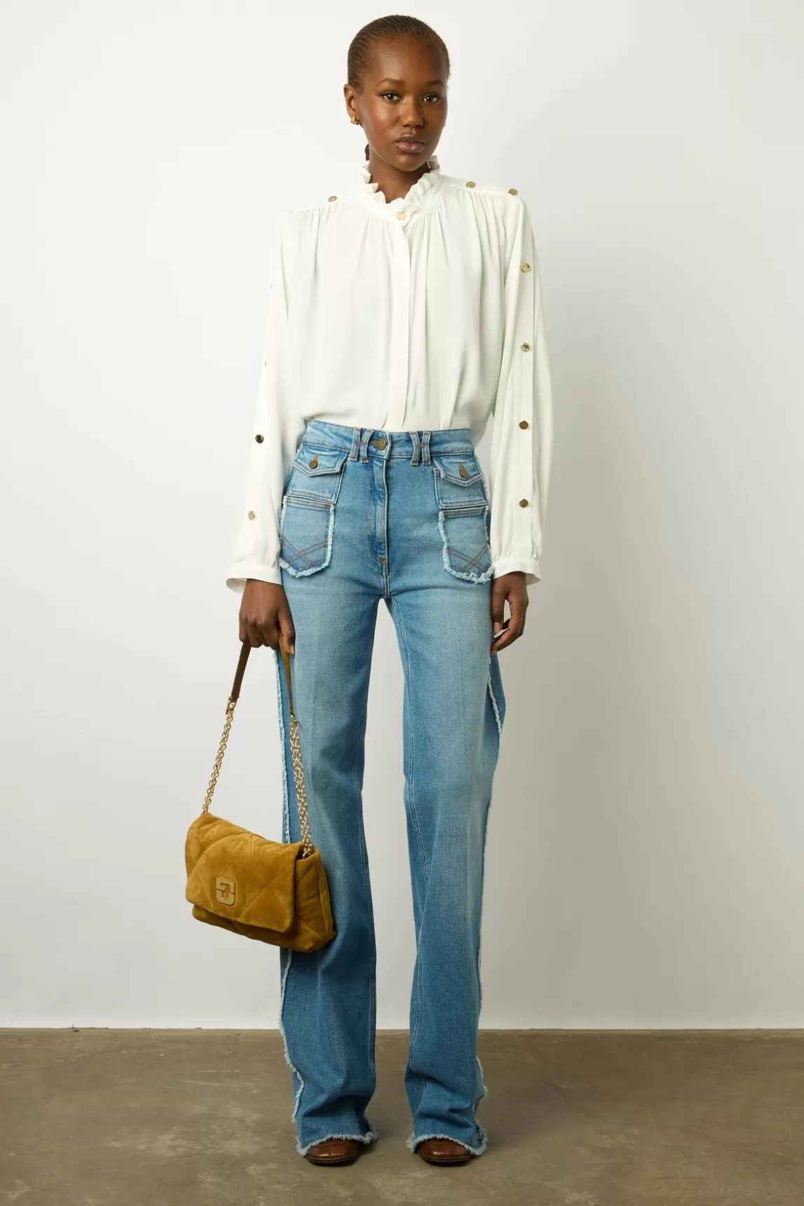Gerard Darel Chemise Fluide A Col Montant - Clementine Cheap