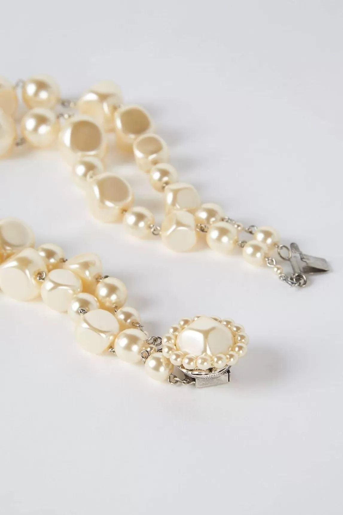 Gerard Darel Collier En Perles De Verre Blanc - Jackie Hot