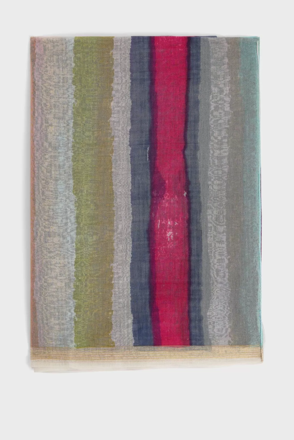 Gerard Darel Foulard Raye 100% Soie Multicolore - Perlynn Clearance