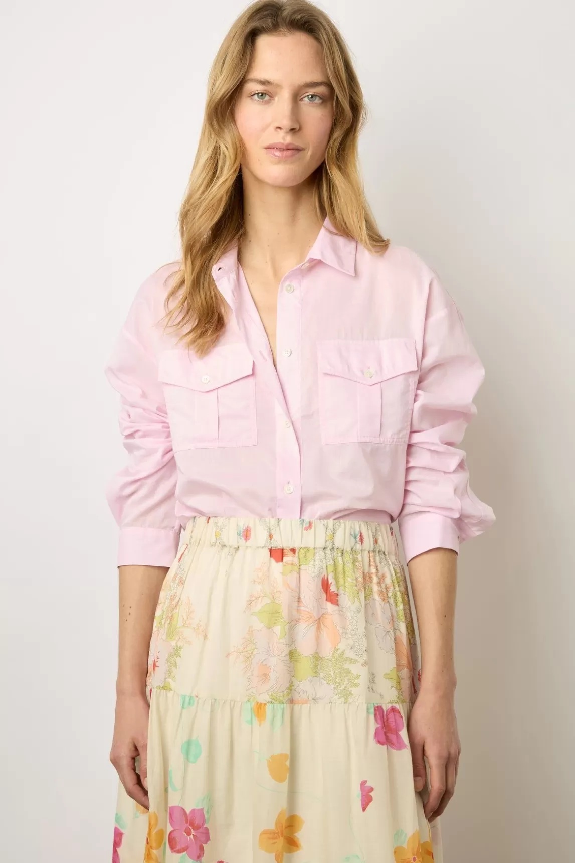 Gerard Darel Jupe Longue A Fleurs Multicolore - Brooke Fashion