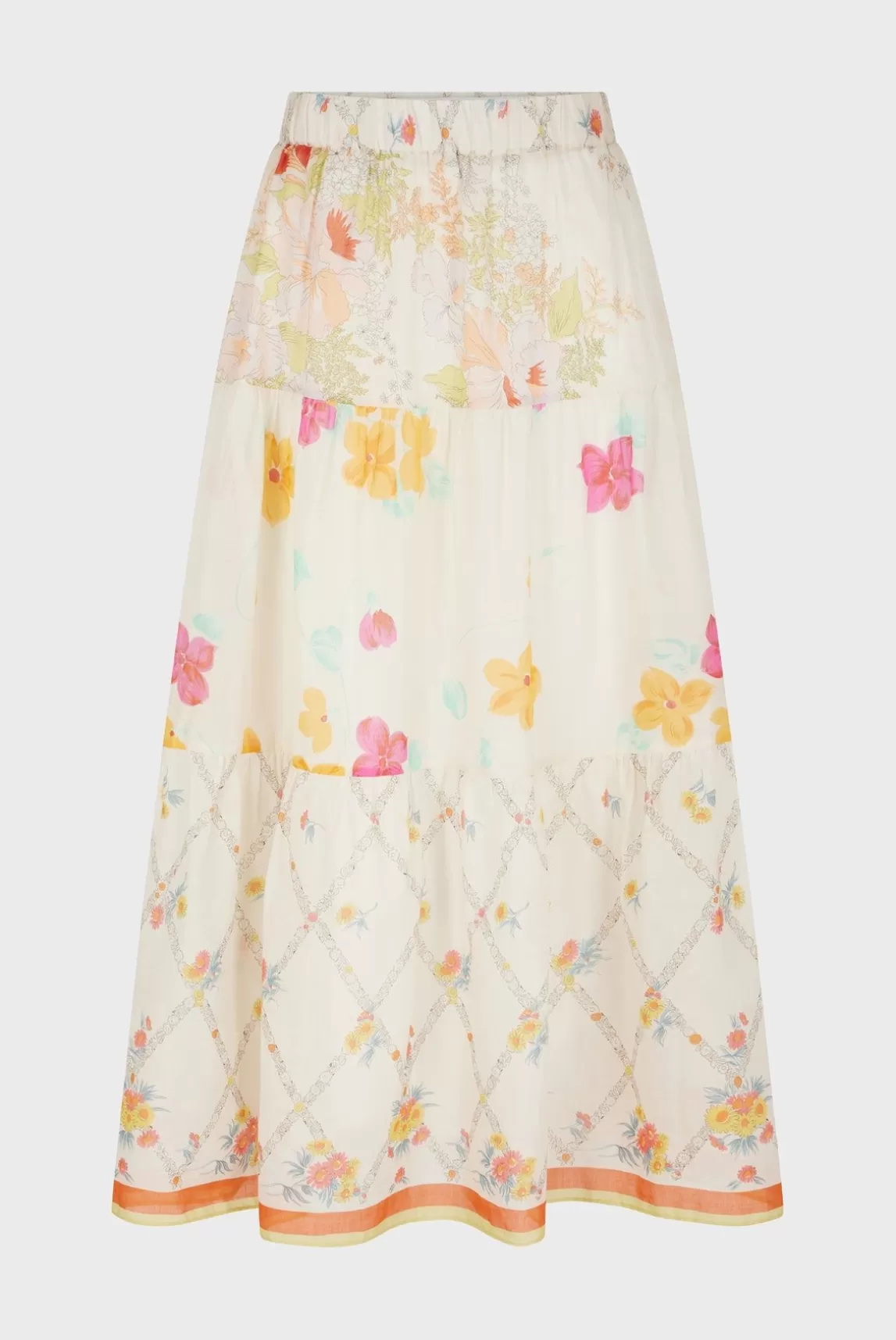 Gerard Darel Jupe Longue A Fleurs Multicolore - Brooke Fashion
