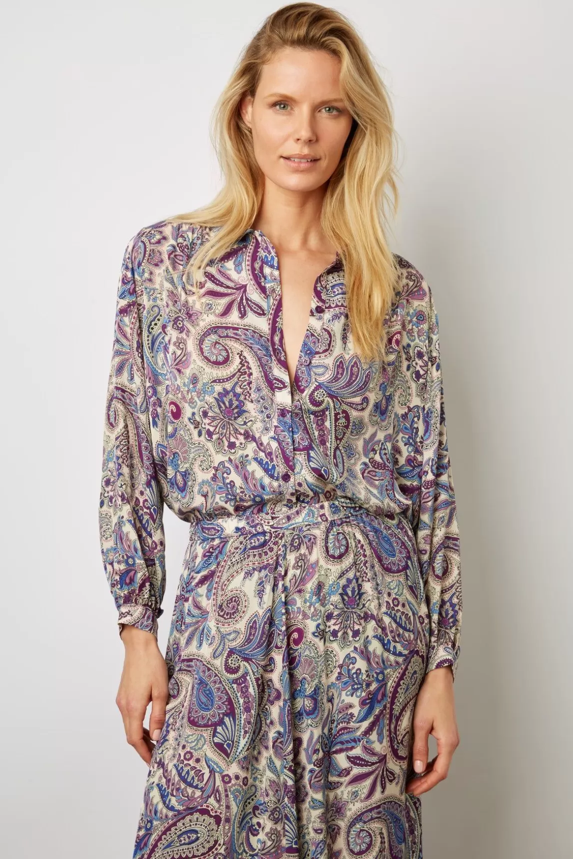 Gerard Darel Jupe Midi Imprime Cachemire Naturel - Daffy Clearance