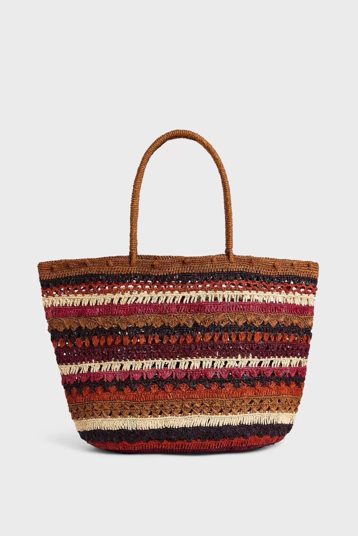 Gerard Darel Panier En Raphia Bordeaux - Anouk Discount