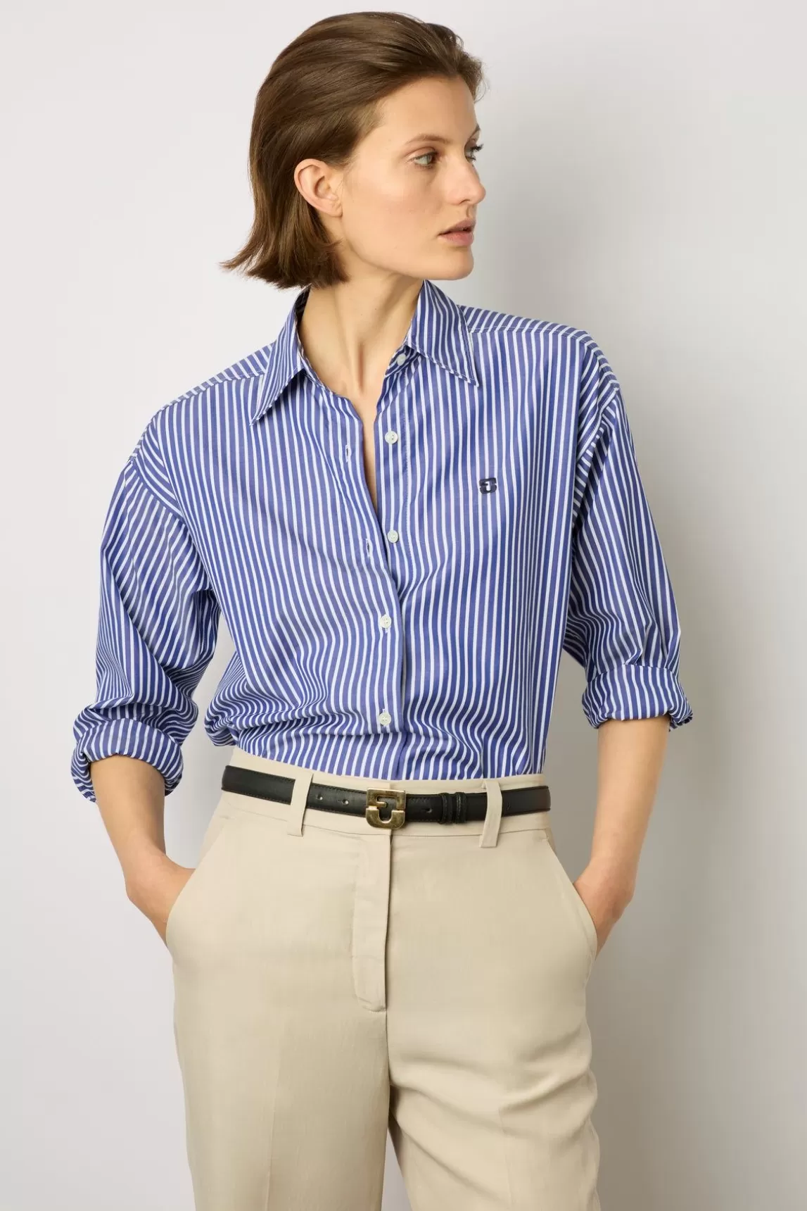 Gerard Darel Pantalon Droit Fluide Sable - Cristell New