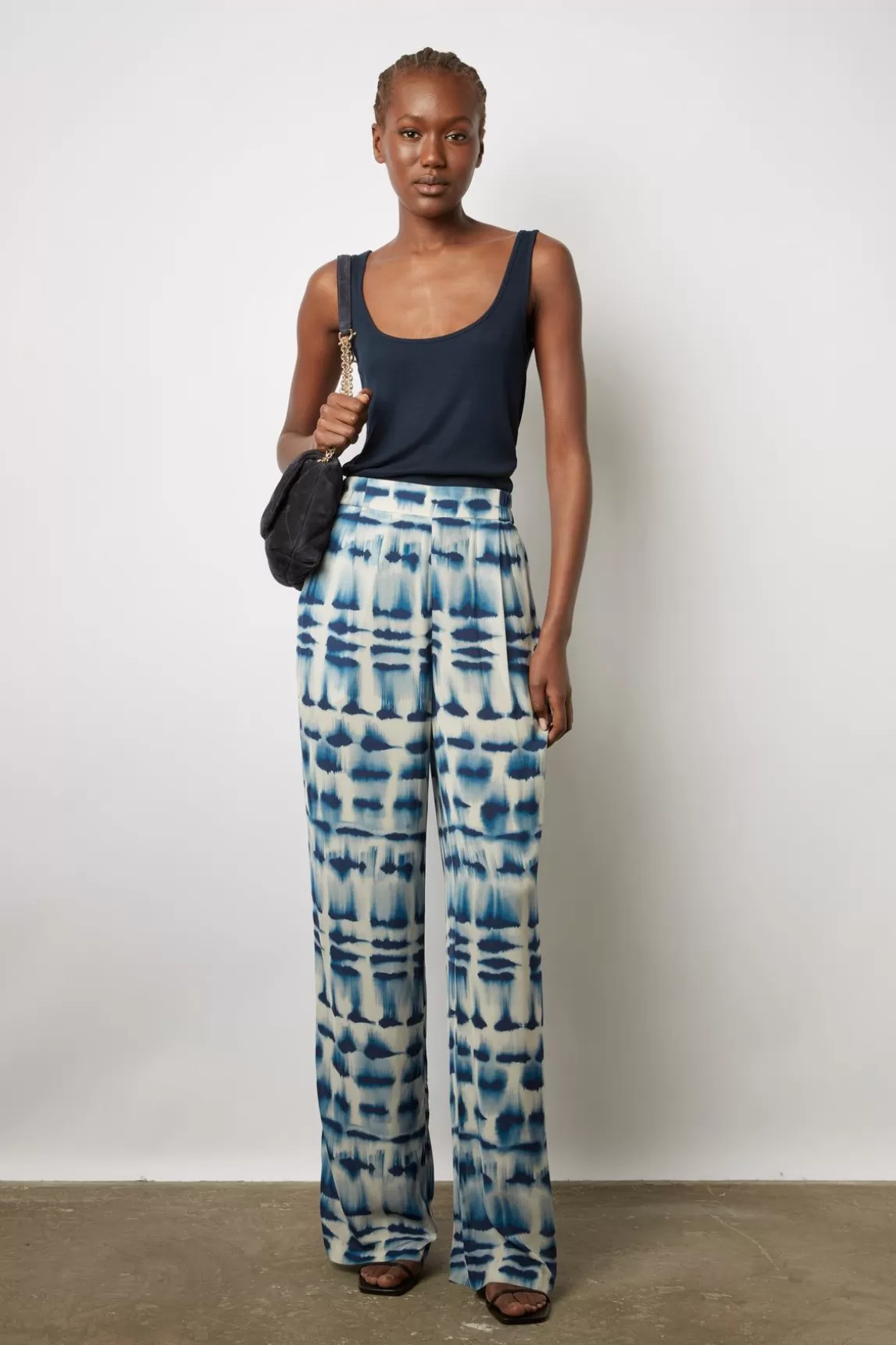 Gerard Darel Pantalon Fluide Tie And Dye Encre - Daiana Best