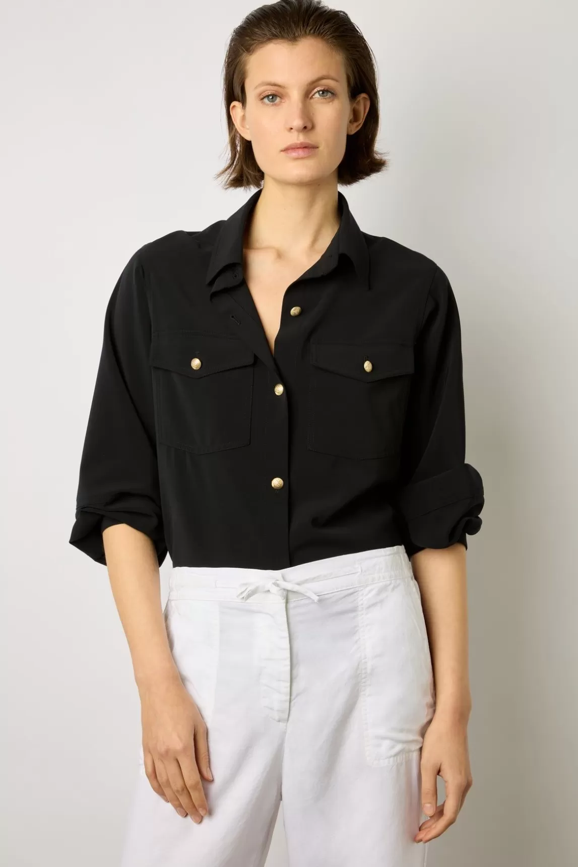 Gerard Darel Pantalon Large En Lin Blanc - Capucine Best