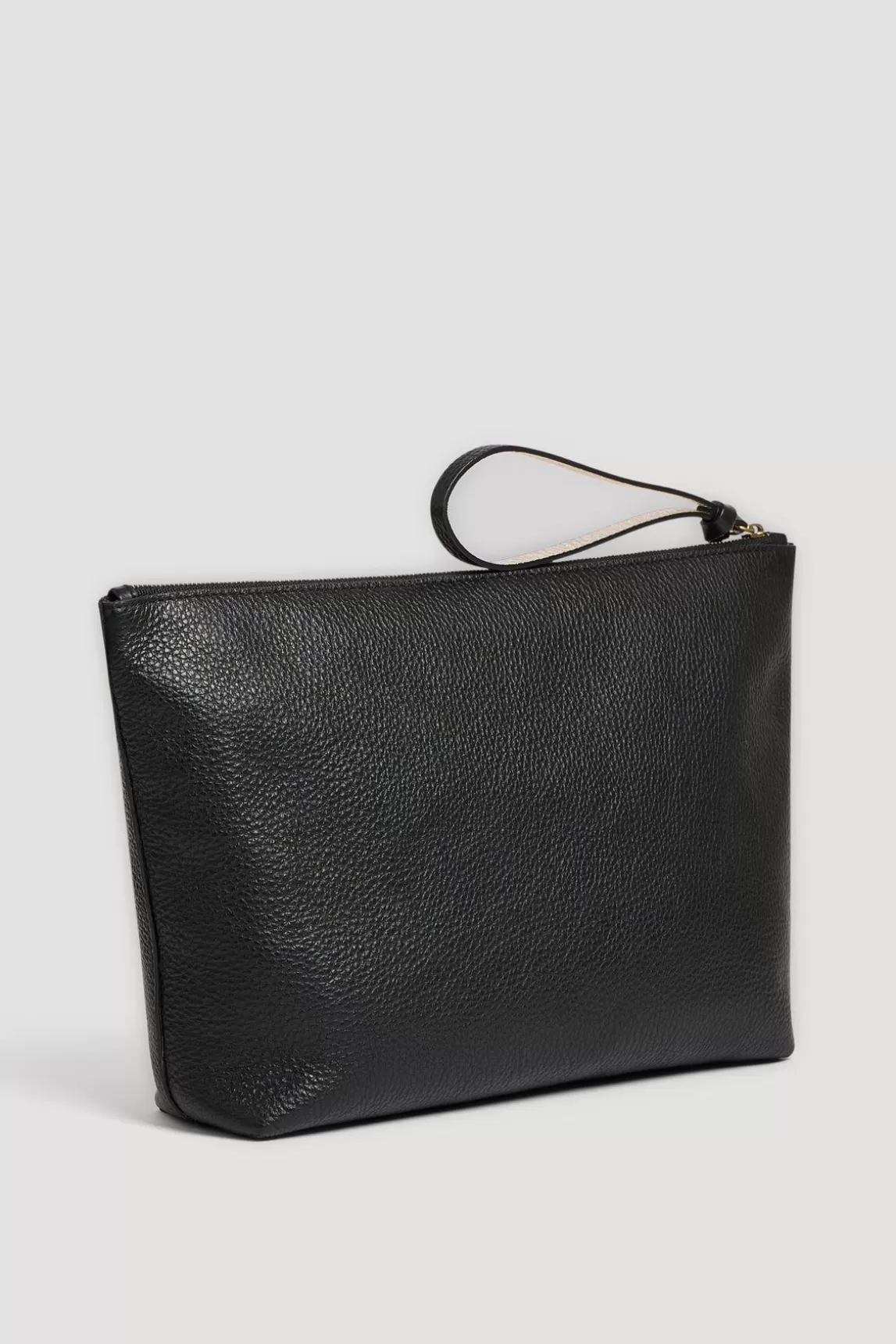 Gerard Darel Pochette En Cuir Graine Noir/Or - Pola Clearance