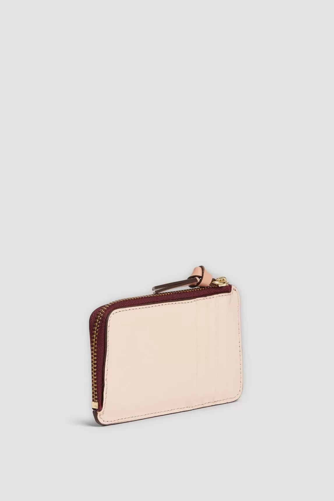 Gerard Darel Porte Carte Cuir Lisse Bordeaux - Cardholder Hot