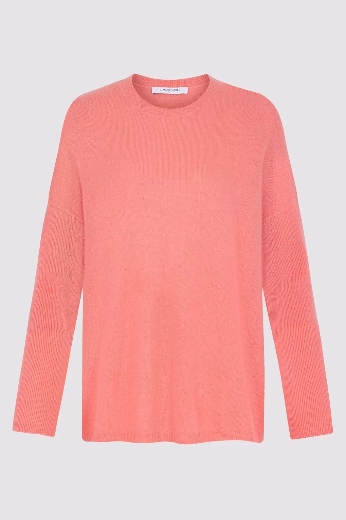 Gerard Darel Pull Cachemire A Col Rond Corail - Laurrea Best