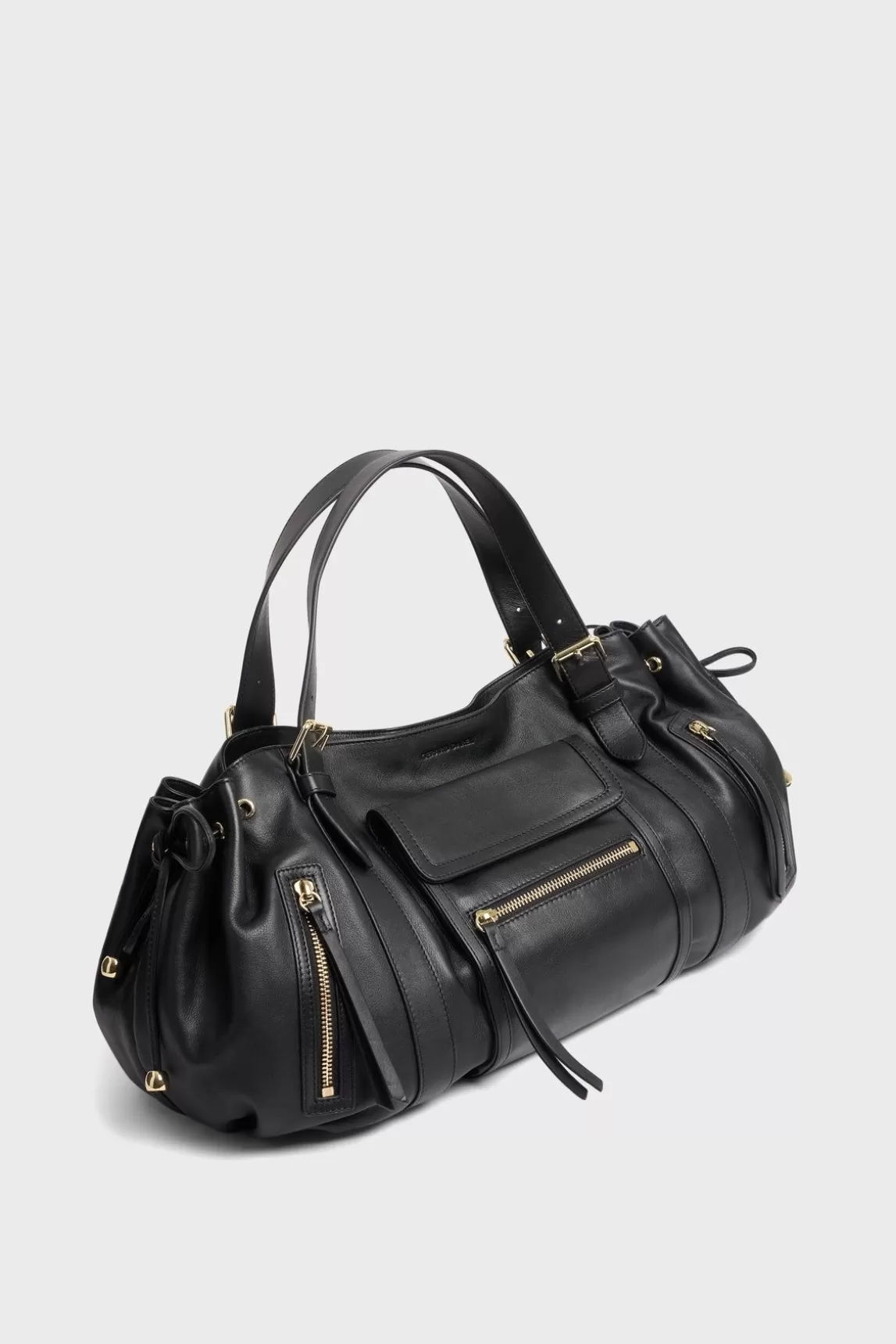 Gerard Darel Sac A Main En Cuir Avec Poches Zippees - St Germain Online