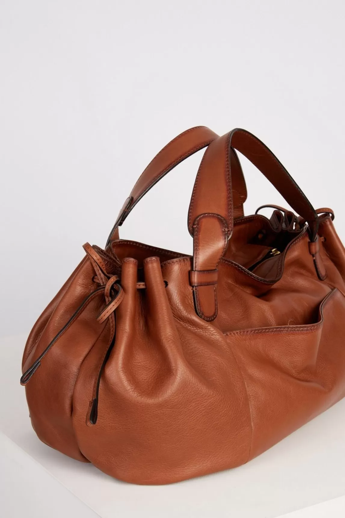 Gerard Darel Sac A Main En Cuir De Veau Camel - Rebelle Gd Best