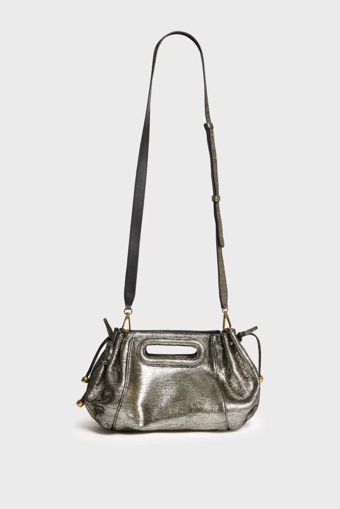 Gerard Darel Sac A Main En Cuir Lamine Effet Glitter - Mini Dany Clearance