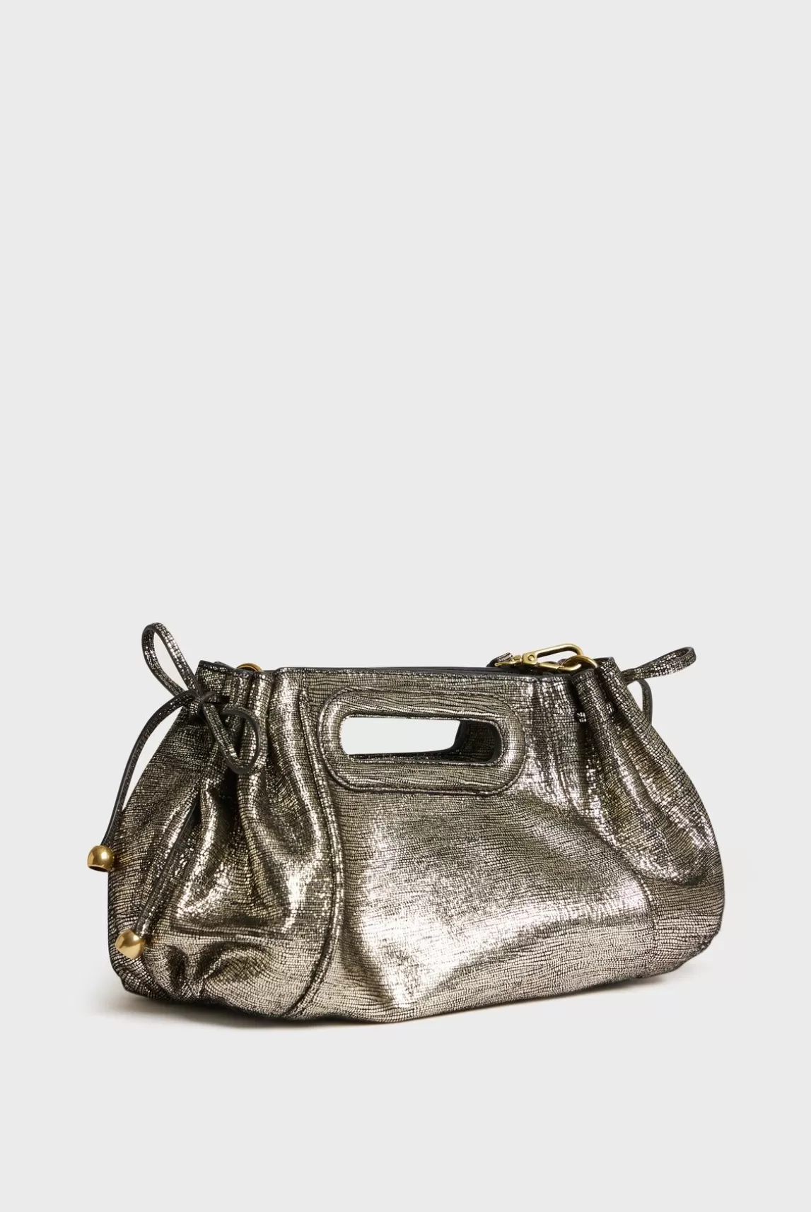 Gerard Darel Sac A Main En Cuir Lamine Effet Glitter - Mini Dany Clearance