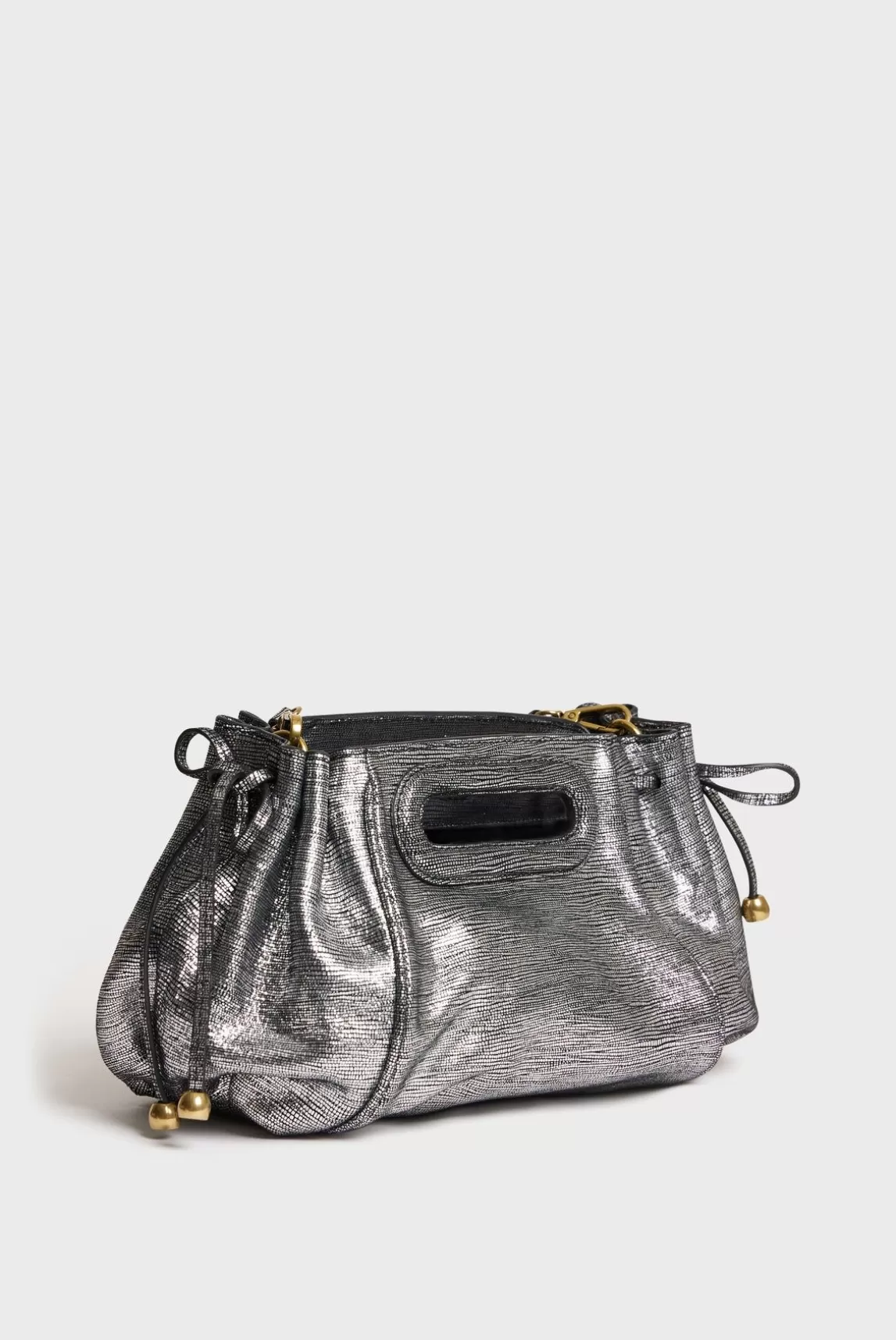 Gerard Darel Sac A Main En Cuir Lamine Effet Glitter - Mini Dany Cheap