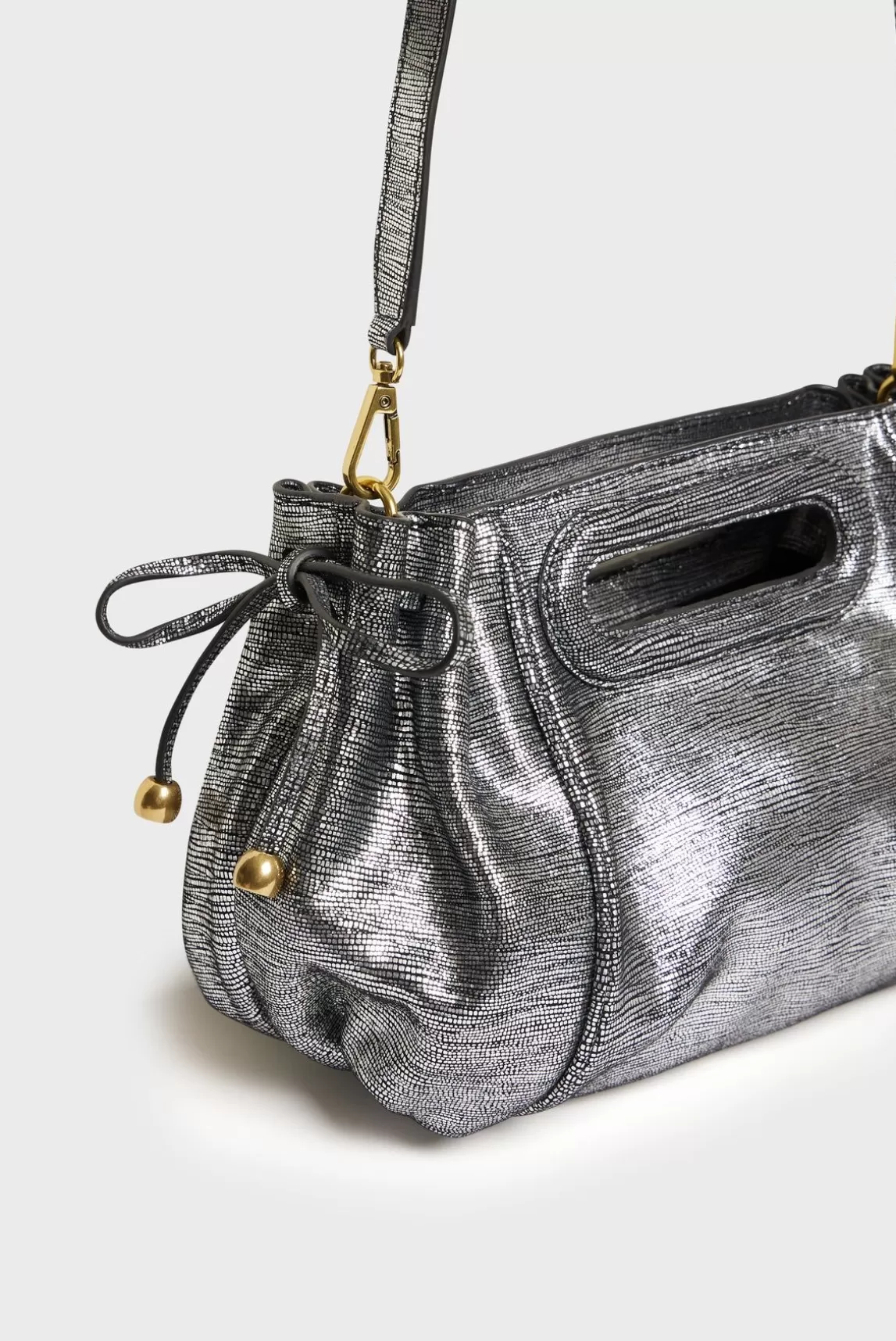 Gerard Darel Sac A Main En Cuir Lamine Effet Glitter - Mini Dany Cheap