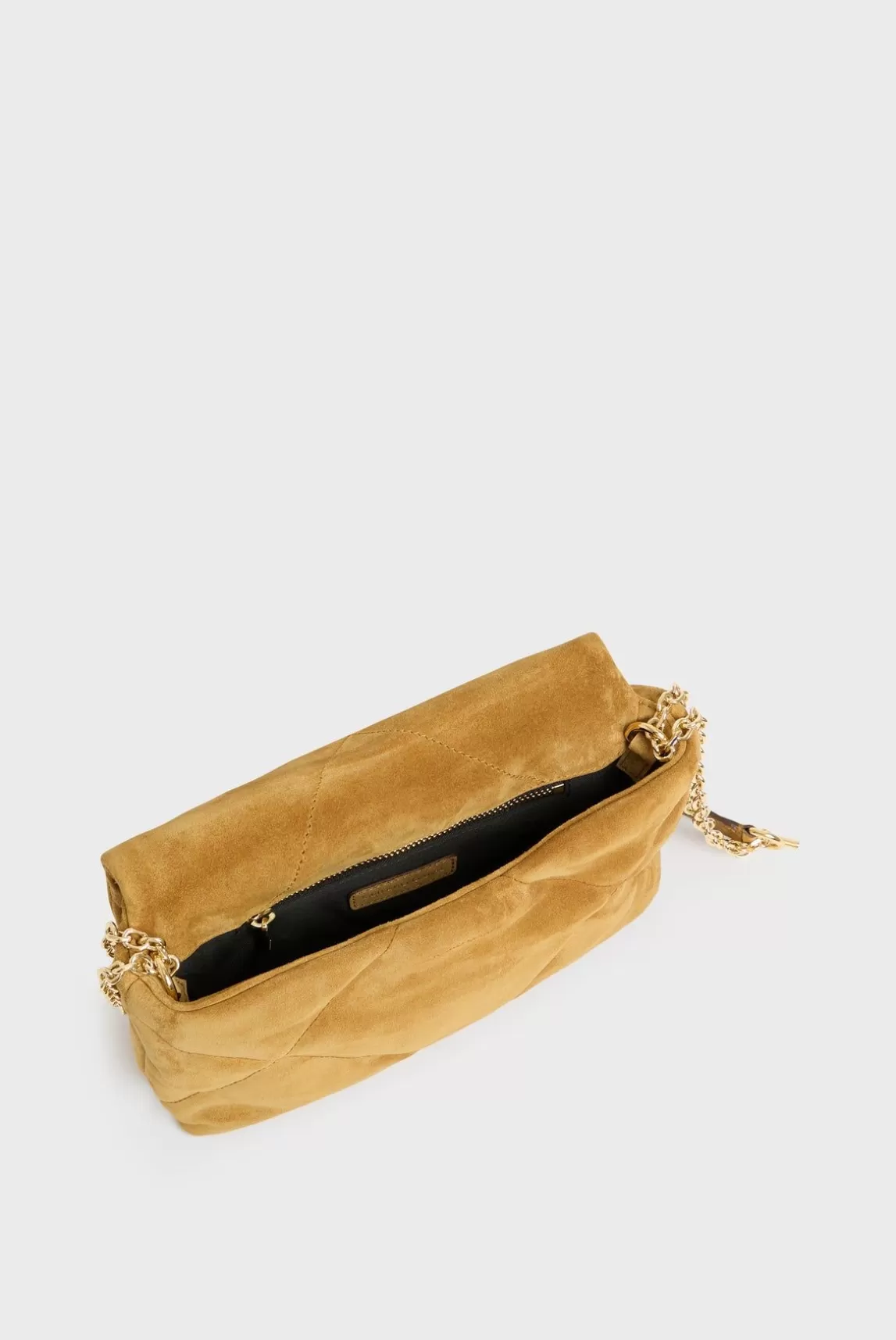 Gerard Darel Sac Porte Travers En Cuir Velours Matelasse - Le Fanny Best