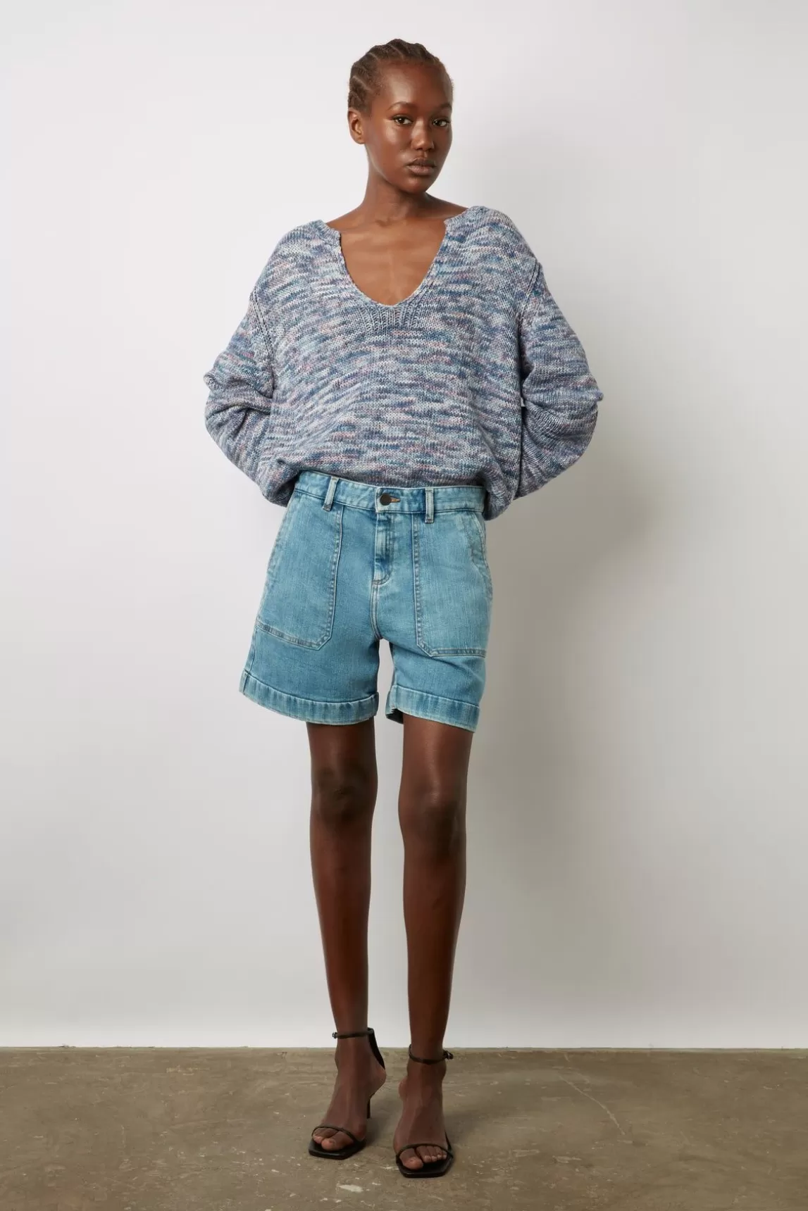 Gerard Darel Short En Jean Clair Nuage - Cassis Online
