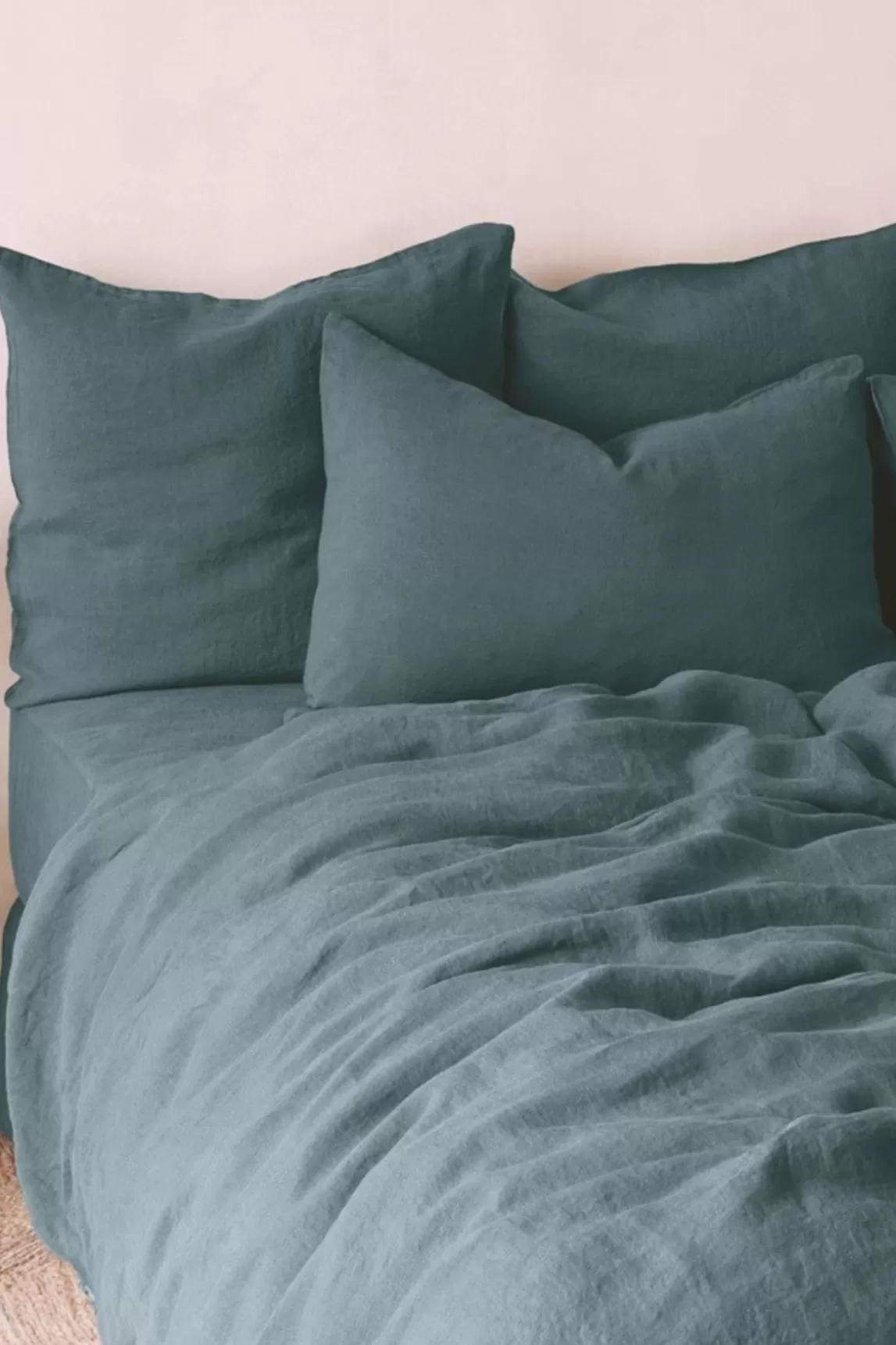 Gerard Darel Taie D'Oreiller En Lin Lave - Bleu De Nuit Sale