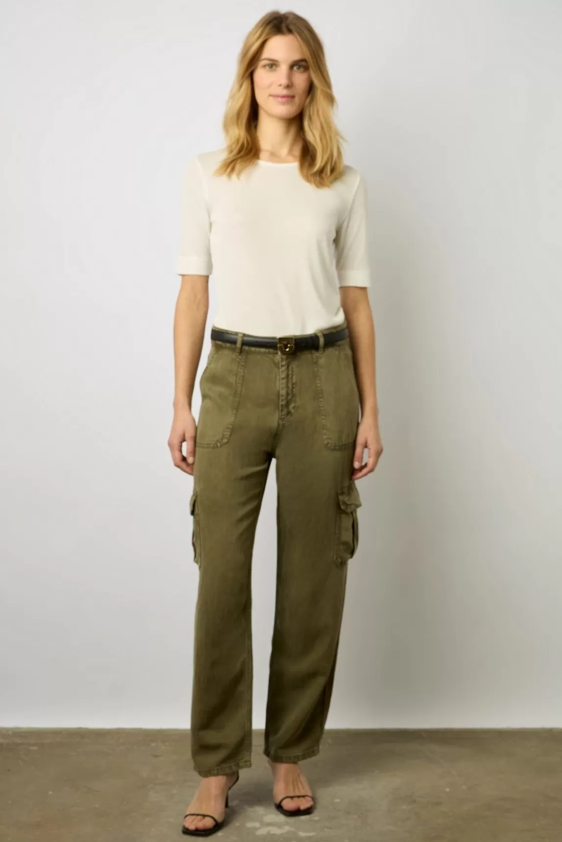 Gerard Darel Tshirt A Fines Cotes Blanc - Maggie Store